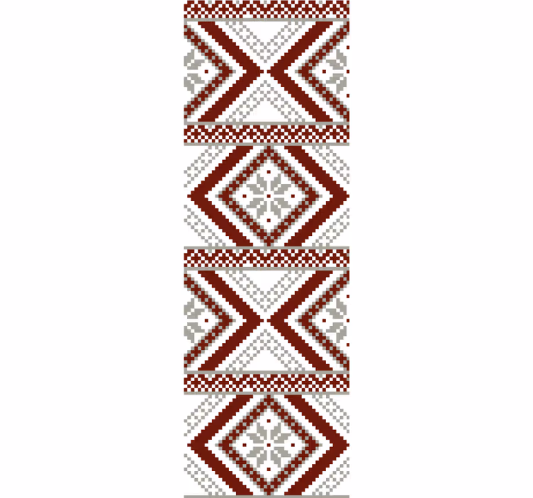 Geometric textile pattern texture roller blind - TenStickers