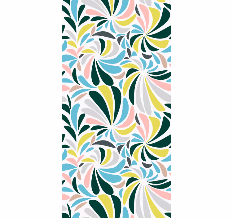 Stylish Floral Pattern flower roller blind - TenStickers