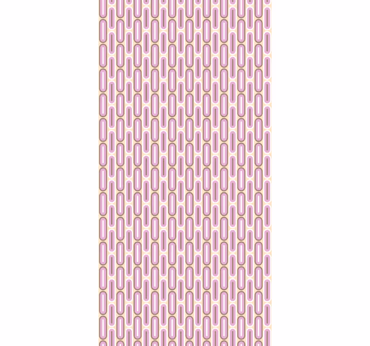 Retro pink arches vintage roller blind - TenStickers