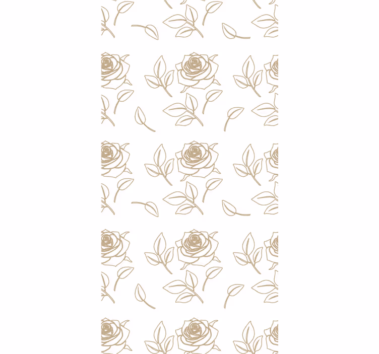 Delicate Rose Pattern flower roller blind - TenStickers