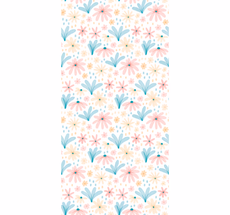 Floral Daisies Pattern flower roller blind - TenStickers