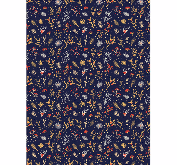 Floral Nature Pattern flower roller blind - TenStickers