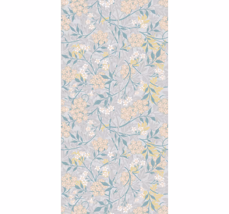 Subtle Botanical Arrangement flower roller blind - TenStickers
