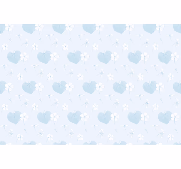 Delicate Floral Hearts flower roller blind - TenStickers