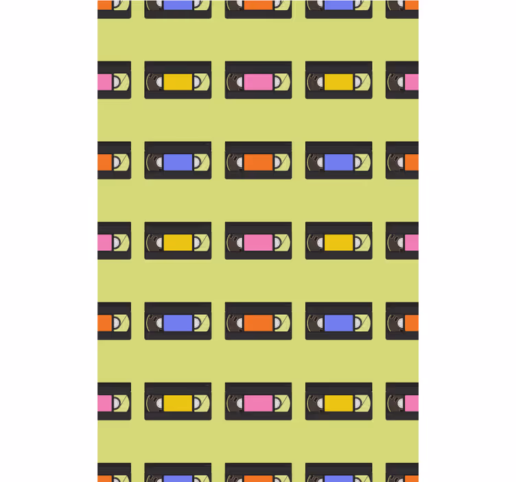 Retro Video Tapes geek roller blind - TenStickers