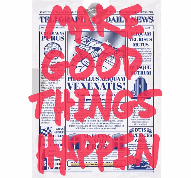 Good things happen custom roller blind - TenStickers