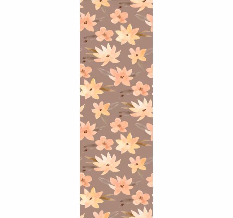 Soft Floral Pattern flower roller blind - TenStickers