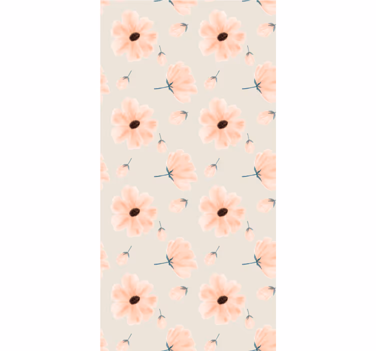 Pastel Floral Pattern flower roller blind - TenStickers