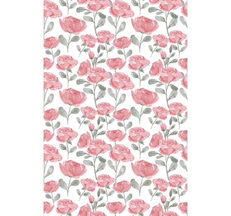 Aquarella roses flower roller blind - TenStickers