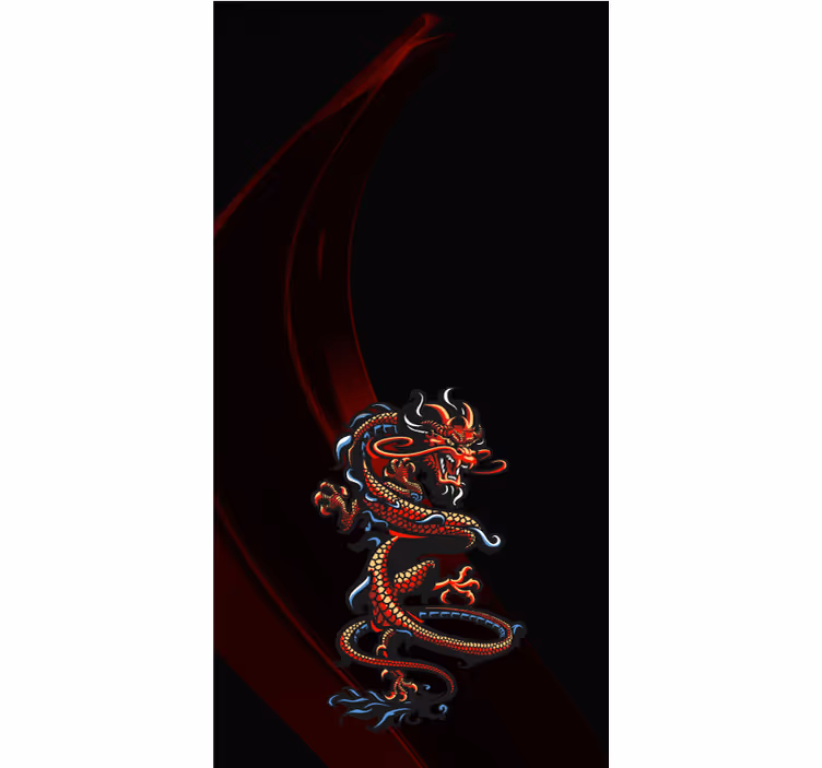 Asian Mythical Creature animal roller blind - TenStickers