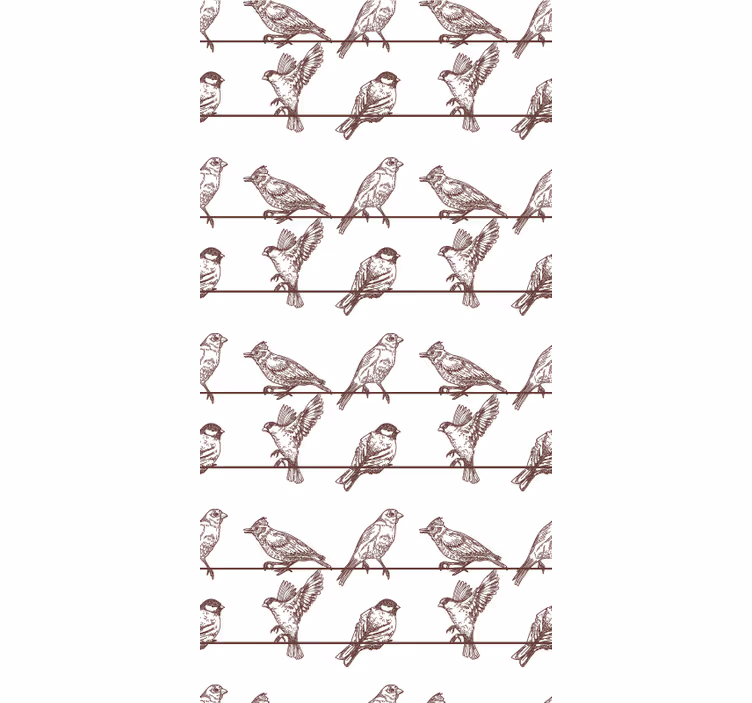 Avian Perched on Limbs flower roller blind - TenStickers