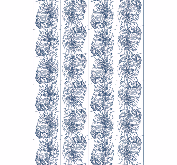 Stylised beige leaves flower roller blind - TenStickers