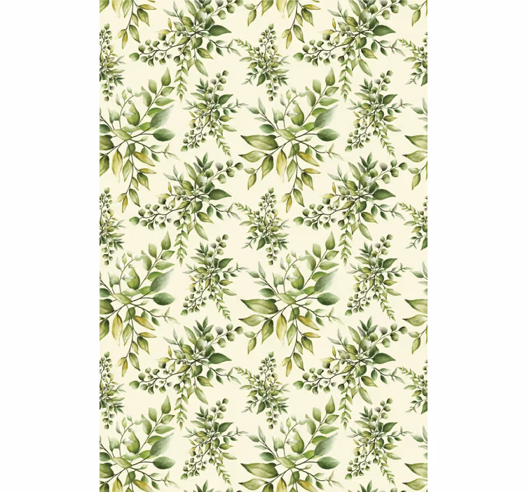 Lush Greenery Pattern flower roller blind - TenStickers