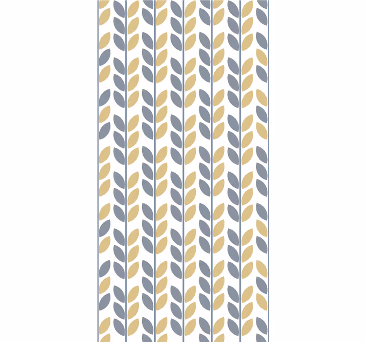 Leafy Vertical Pattern flower roller blind - TenStickers