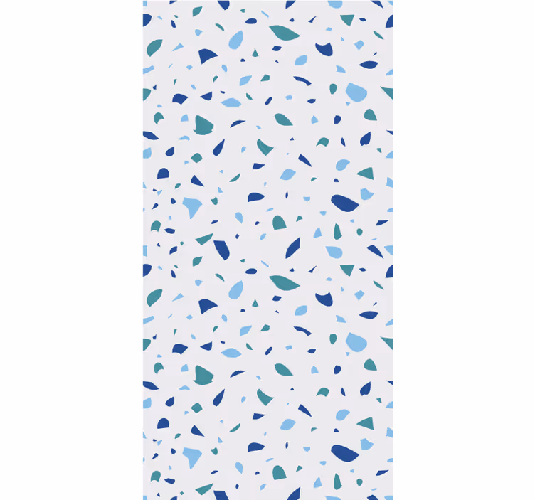 Blue terrazzo effect texture roller blind - TenStickers