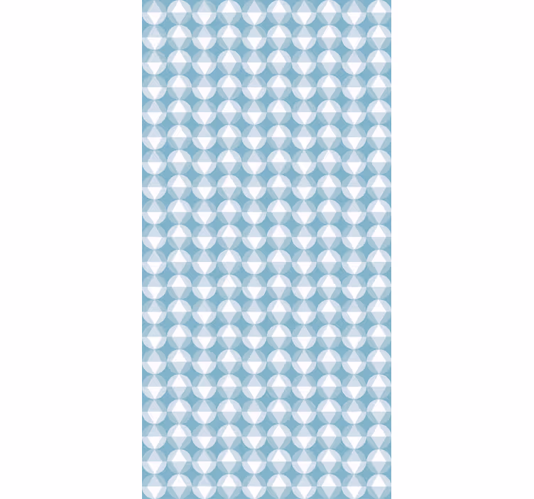 Geometric blue harmony texture roller blind - TenStickers