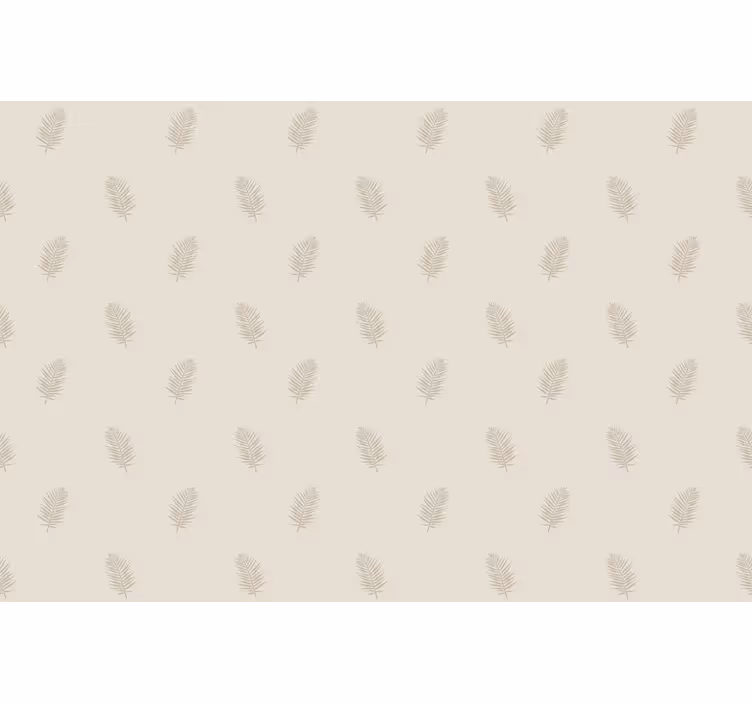 Beige leaf pattern flower roller blind - TenStickers