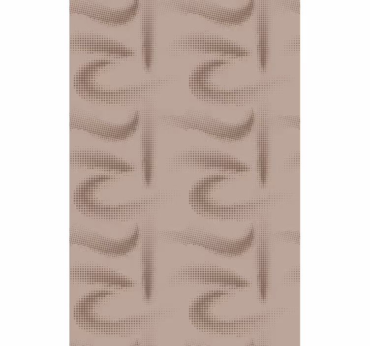 Brown curved patterned texture roller blind - TenStickers