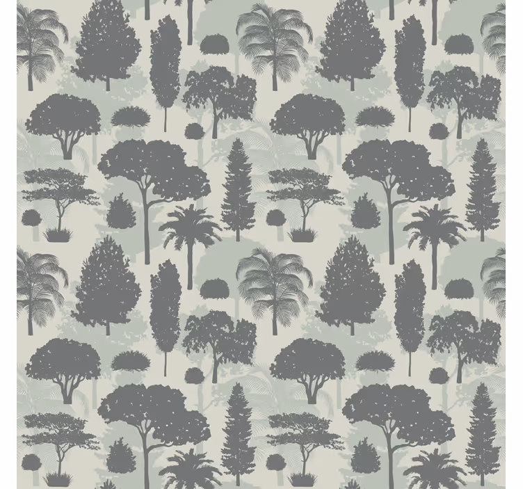 Silhouetted forest pattern tree roller blind - TenStickers