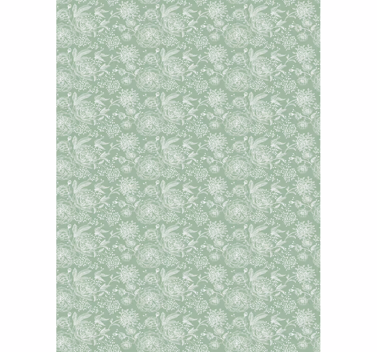 Delicate Plant Elements flower roller blind - TenStickers