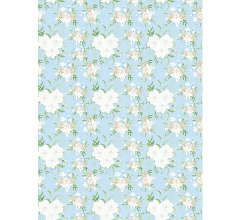Wild grandmillenial style flower roller blind - TenStickers