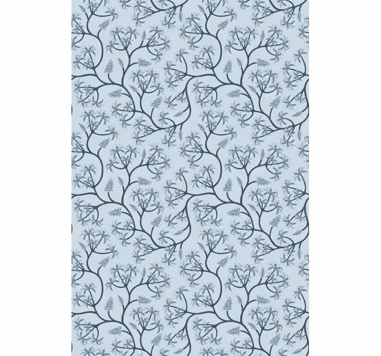 Elegant Botanical Pattern flower roller blind - TenStickers