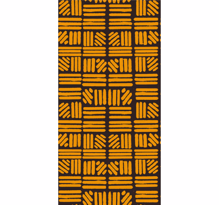 Geometric Yellow Pattern texture roller blind - TenStickers
