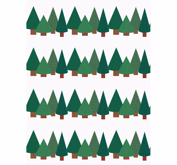 Patchwork christmas tree pattern roller blind - TenStickers