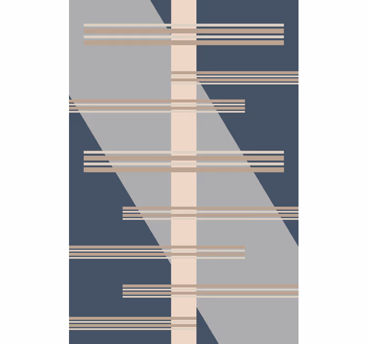 Geometric Line Theme modern roller blind - TenStickers