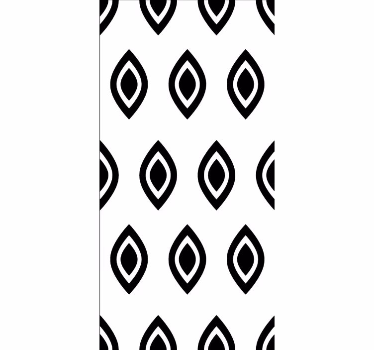 Abstract black shapes modern roller blind - TenStickers