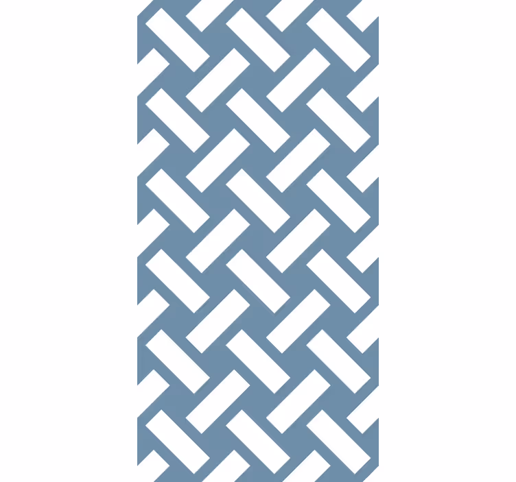 Geometric blue squared pattern blind - TenStickers
