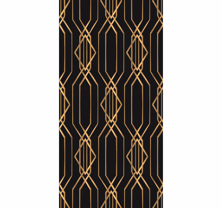 Geometric black Texture and pattern blind - TenStickers