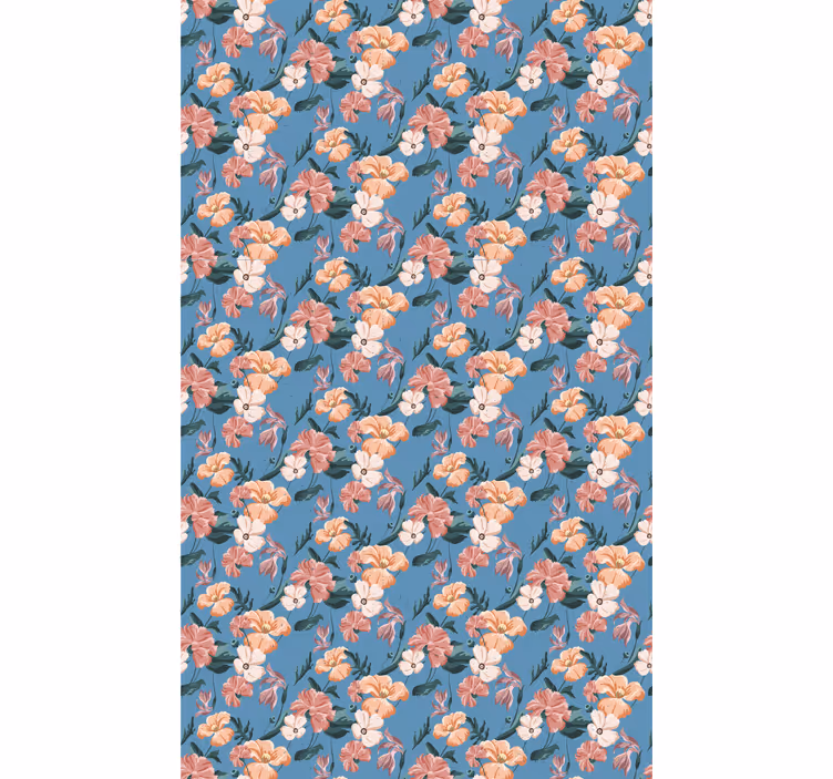 Floral Pattern Delight flower roller blind - TenStickers