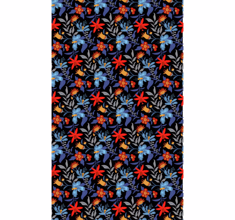 Multicolor Pattern flower roller blind - TenStickers