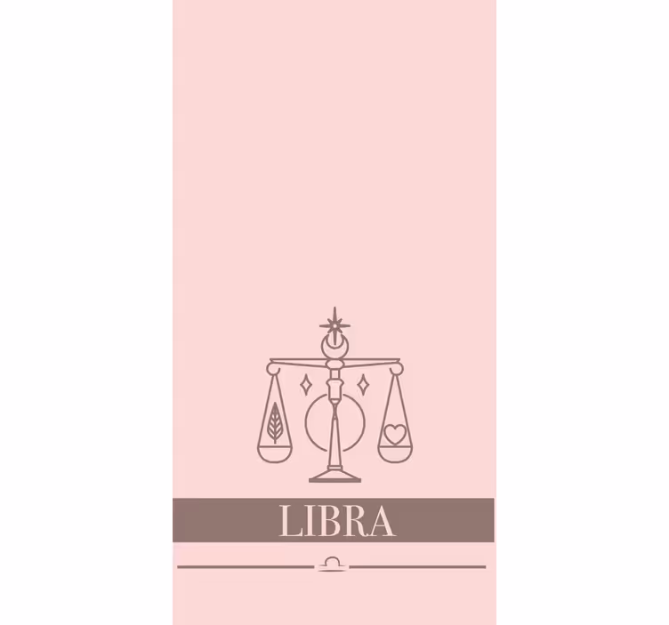Libra zodiac symbol custom roller blind - TenStickers