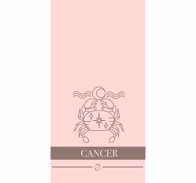 Cancer zodiac emblem custom roller blind - TenStickers