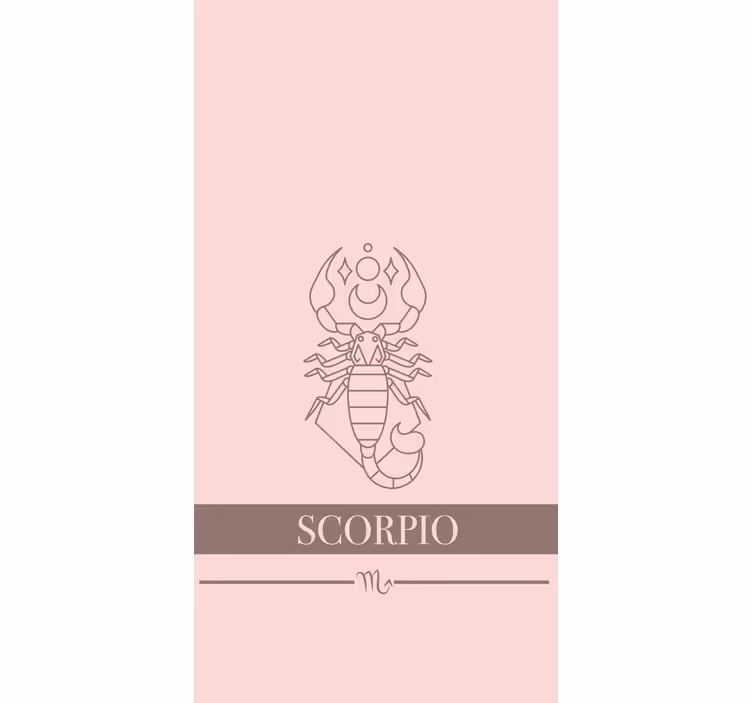 Scorpio zodiac symbol custom roller blind - TenStickers