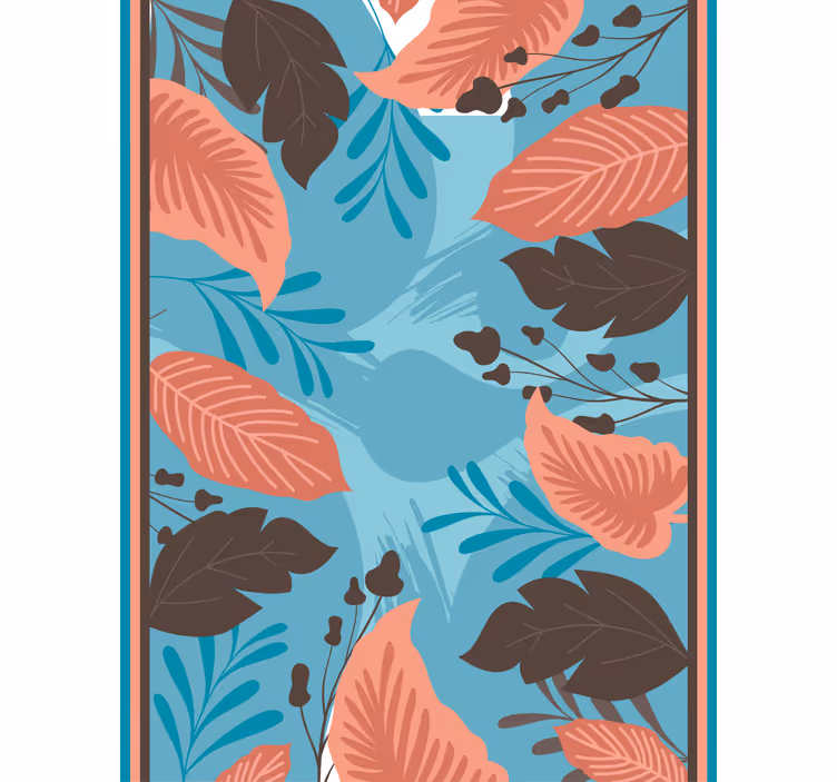 Leafy Floral Arrangement flower roller blind - TenStickers