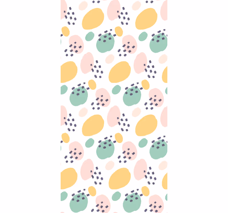 Pastel abstract shapes teenage roller blind - TenStickers