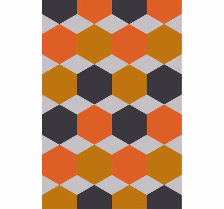 Hexagonal Pattern Design modern roller blind - TenStickers