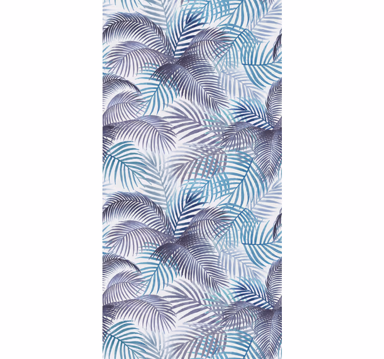 Tropical Leaf Theme flower roller blind - TenStickers