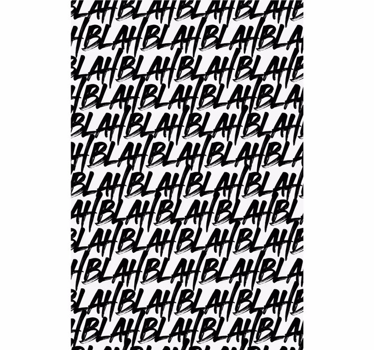 Expressive Typography Pattern custom roller blind - TenStickers
