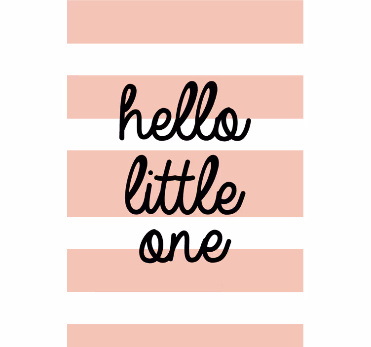 "Hello Little One" custom roller blind - TenStickers