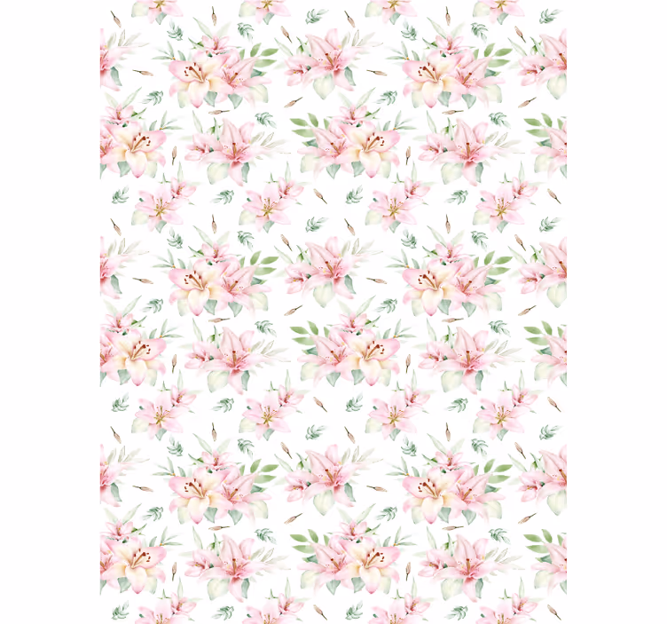 Lush Floral Patterns flower roller blind - TenStickers