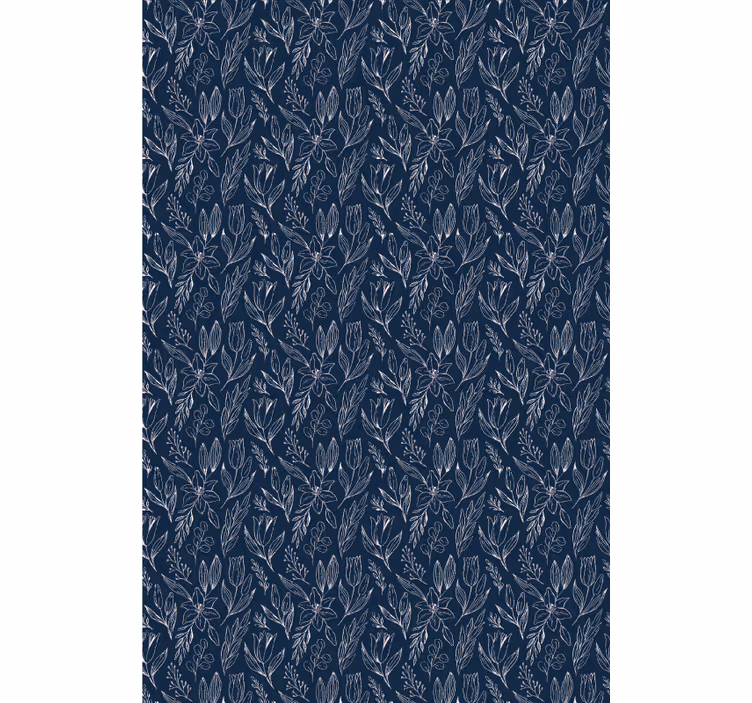 Floral Motif Elegance flower roller blind - TenStickers