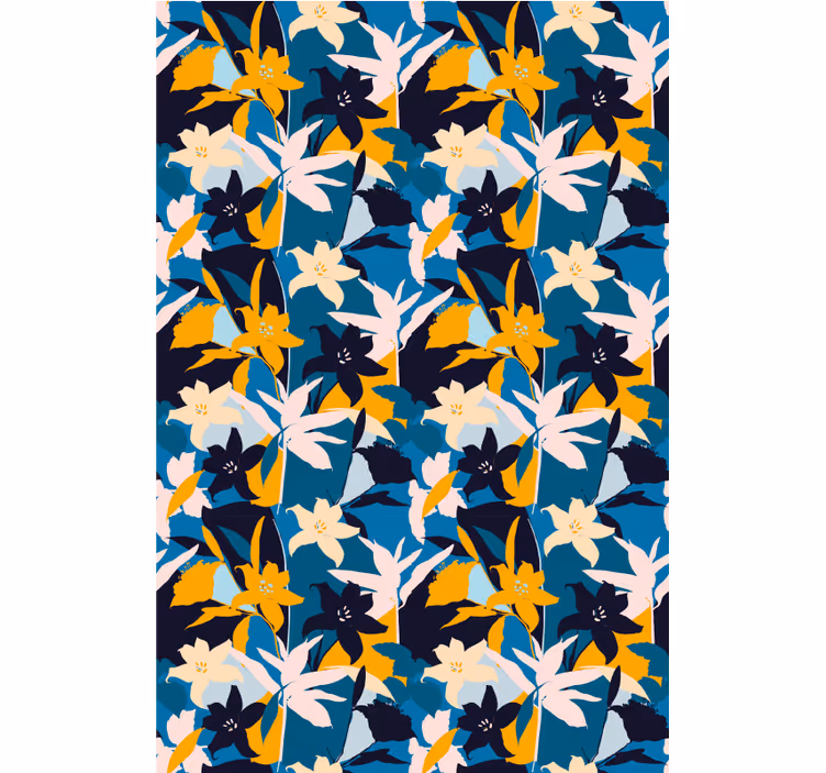 Vibrant spring harmony flower roller blind - TenStickers