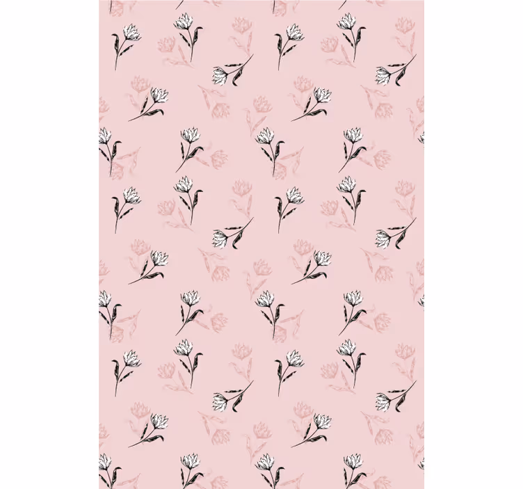 Gentle Blossom Motif flower roller blind - TenStickers