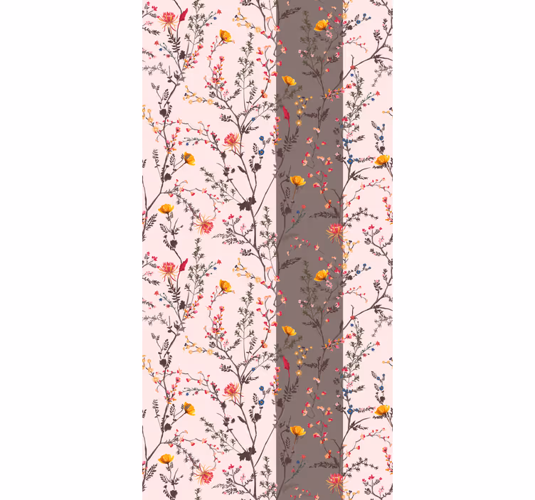 Elegant bird motif flower roller blind - TenStickers