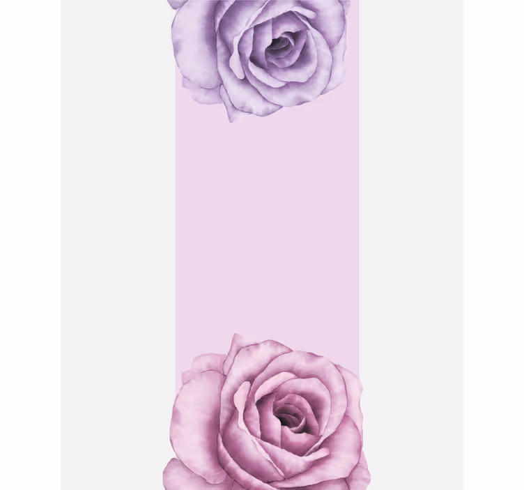 Purple Rose Accent flower roller blind - TenStickers