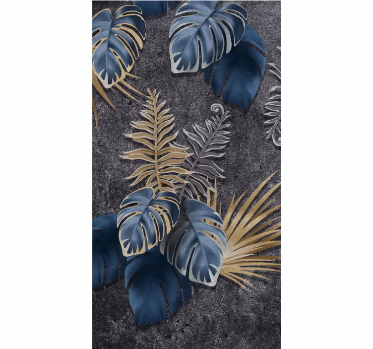 Tropical Foliage Arrangement flower roller blind - TenStickers